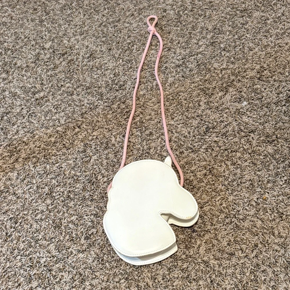 Sparkly Unicorn Kids Crossbody Bag - Pink and White